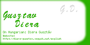 gusztav diera business card